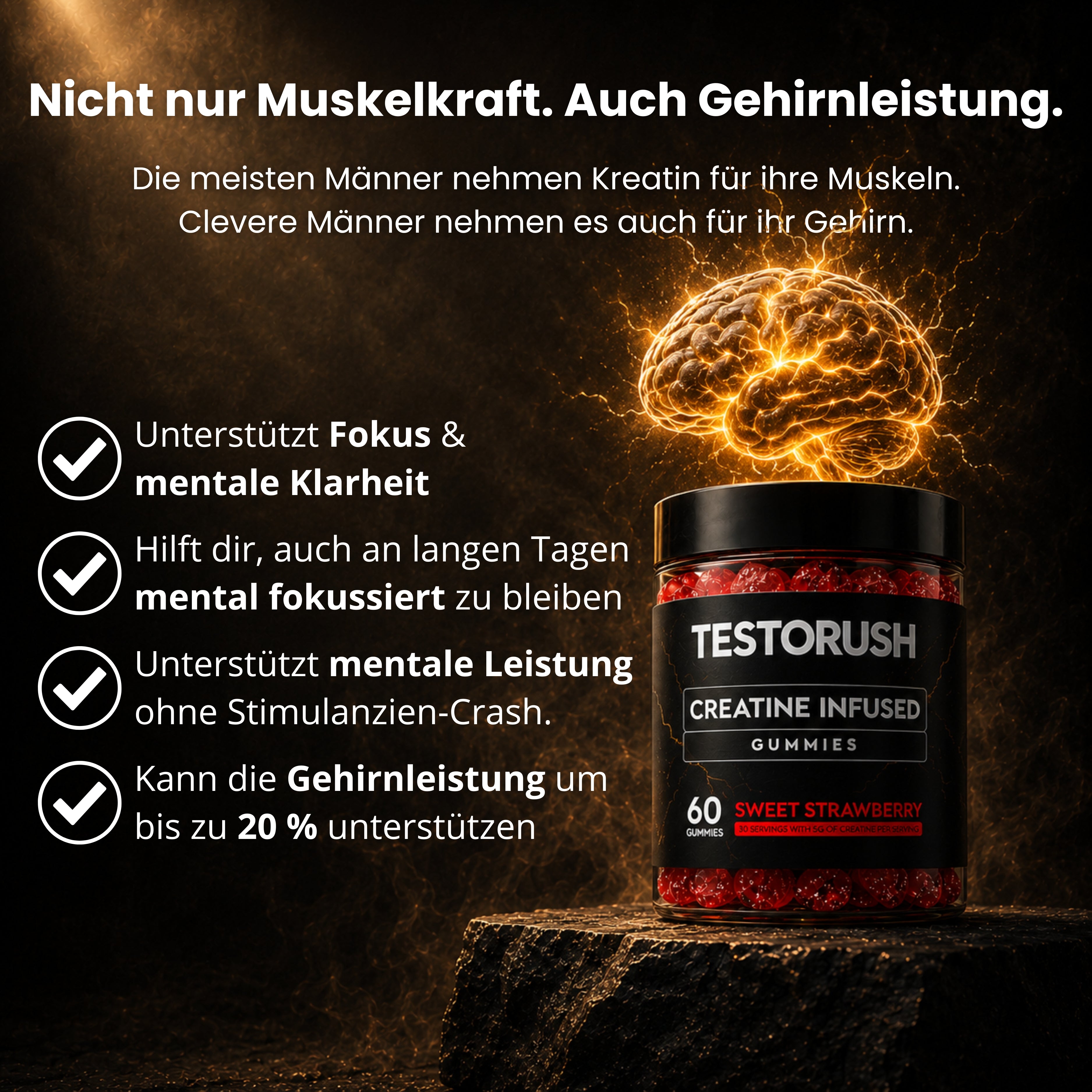 TestoRush | Kreatin-Gummis