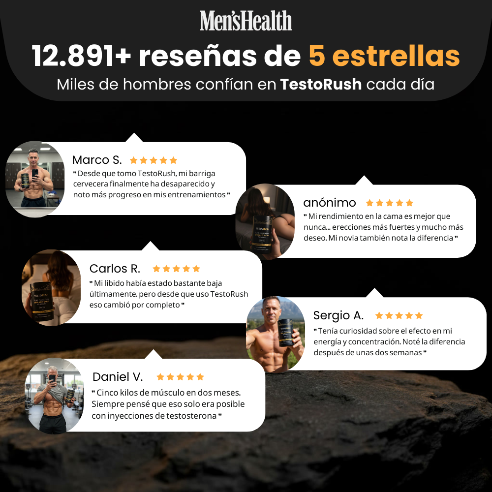 TestoRush | Tu dosis diaria de testosterona