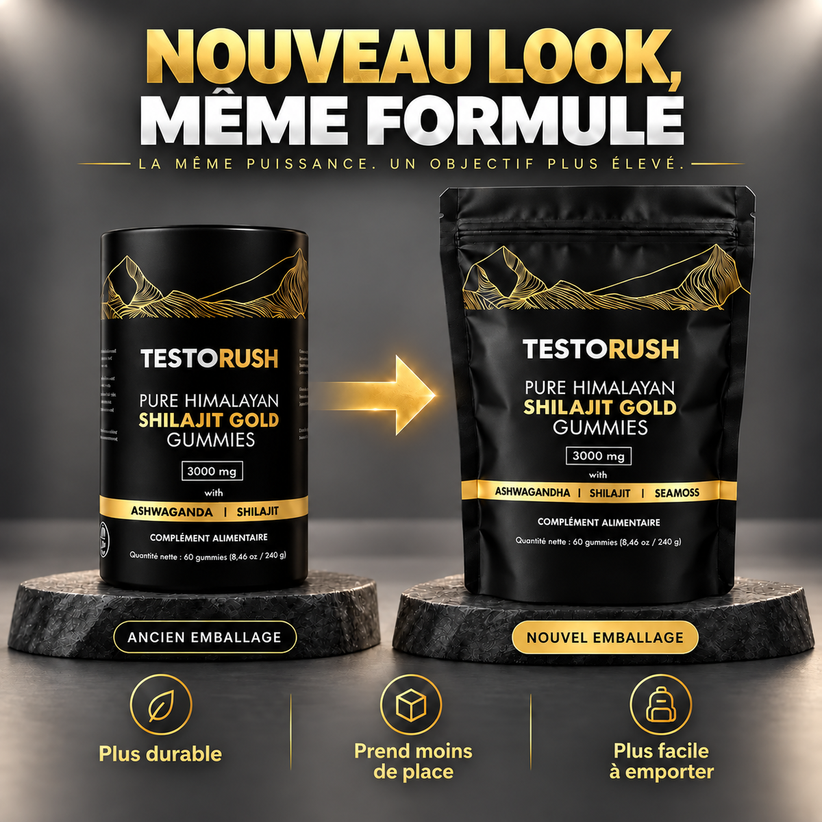 TestoRush | Votre boost quotidien de testostérone