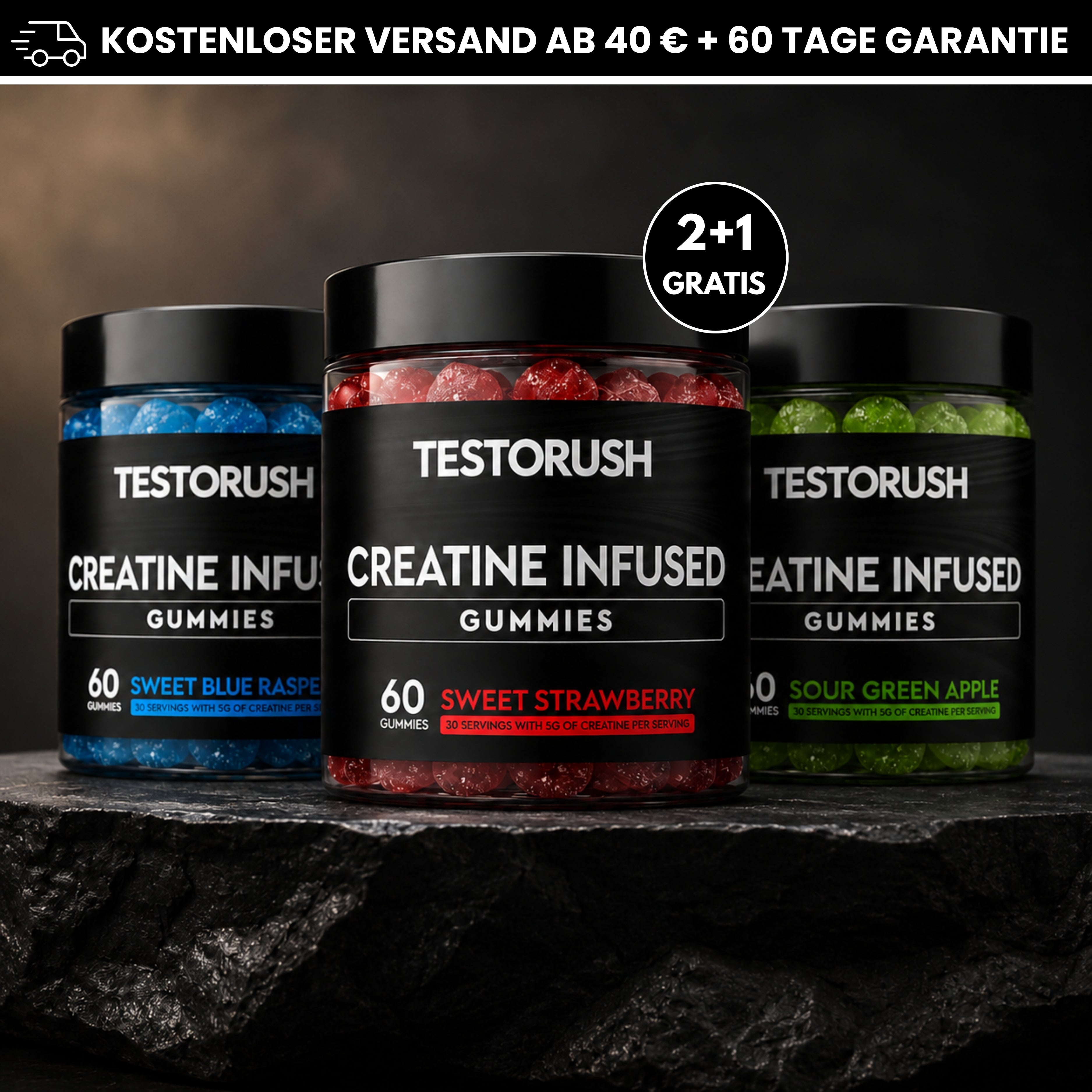 TestoRush | Kreatin-Gummis