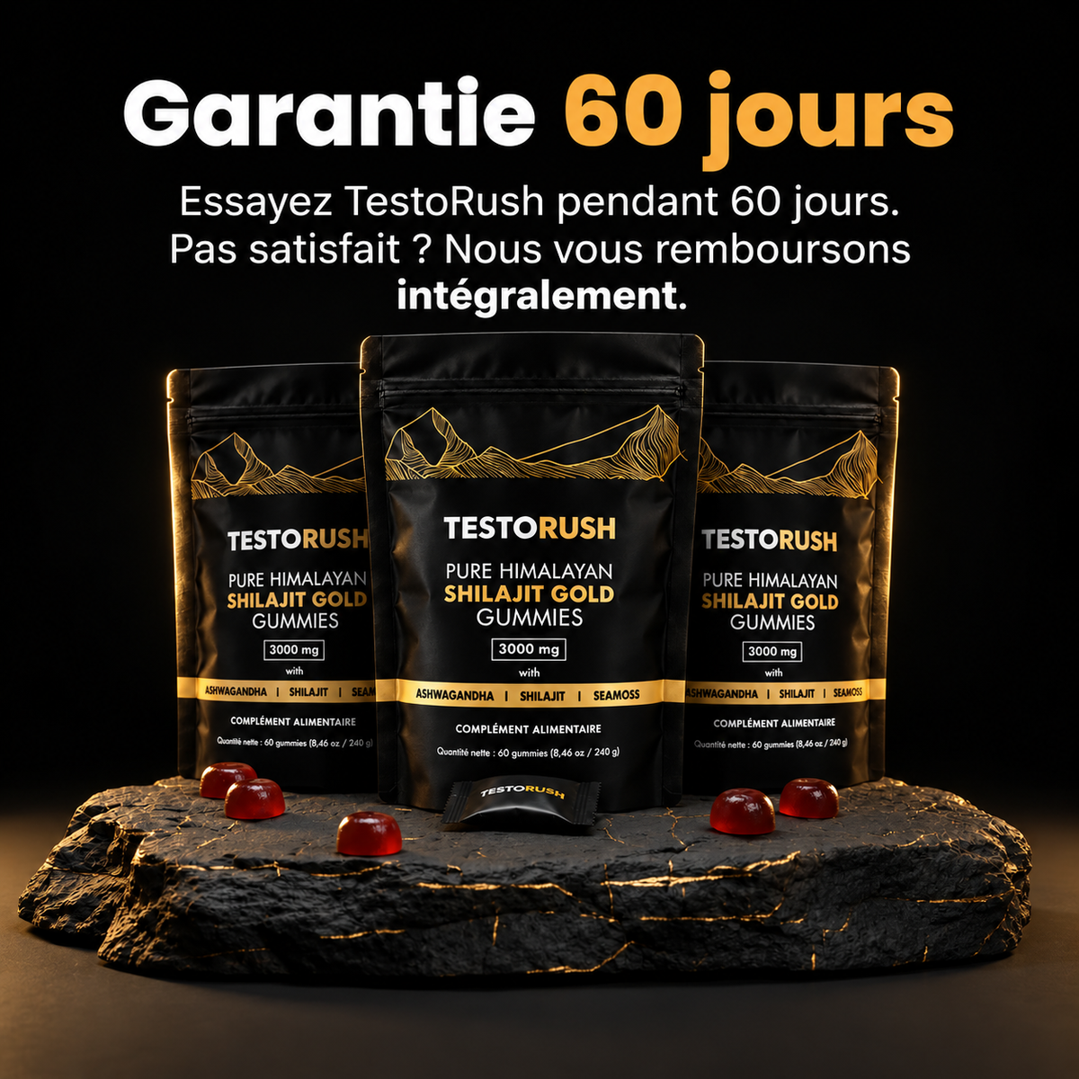 TestoRush | Votre boost quotidien de testostérone