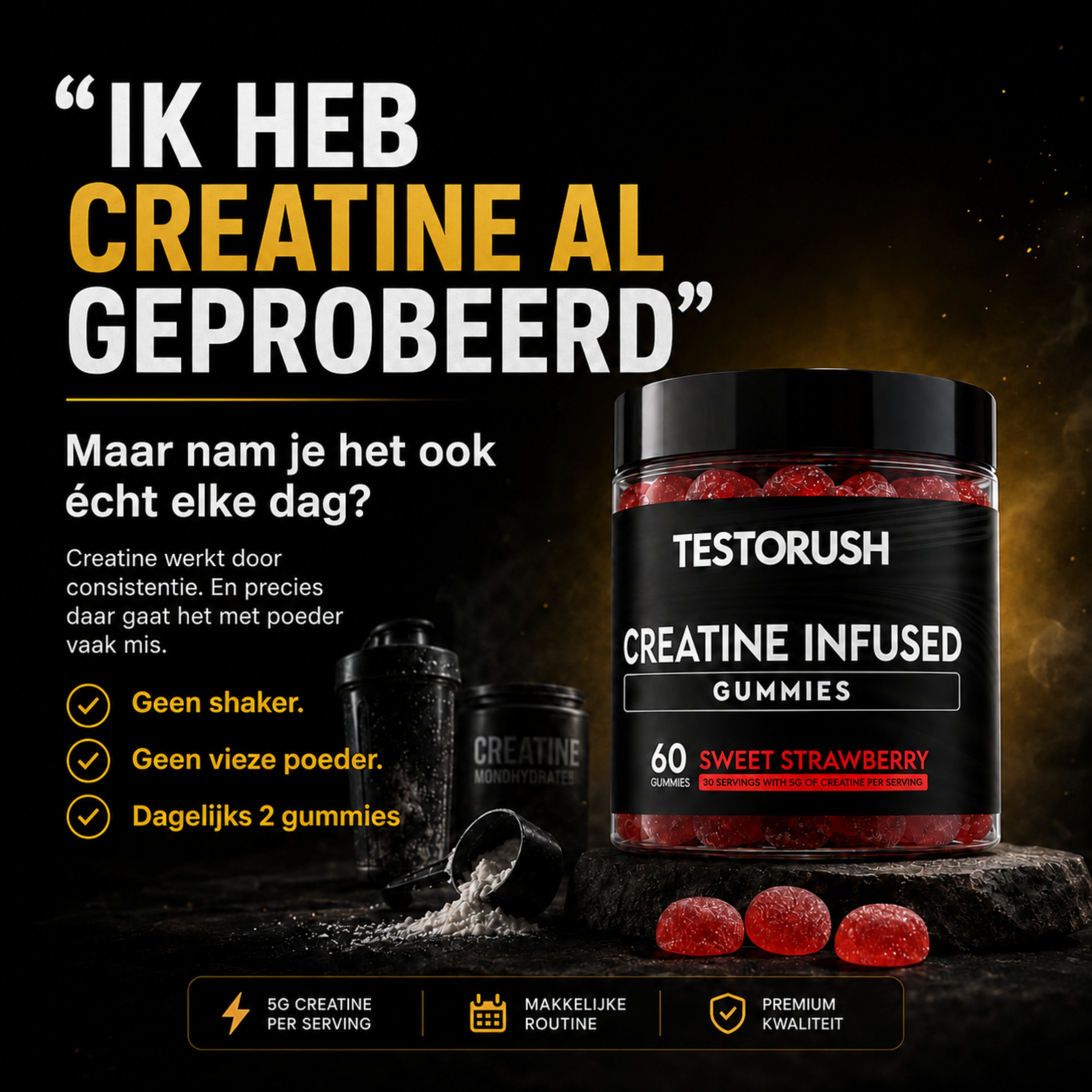 TestoRush | Creatine Gummies