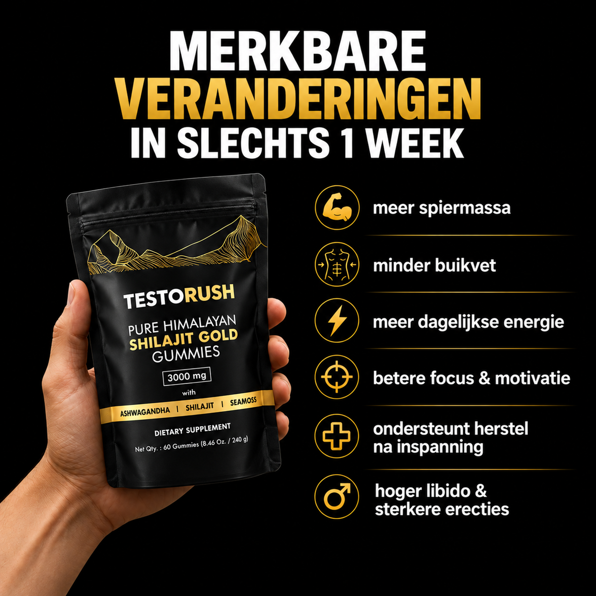 Testorush | Je Dagelijkse Testosteron Boost